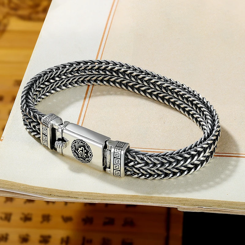 Hand-woven Men\'s Bracelet Fashion Trend Personality Chinese Style Retro Creative Fashion Jewelry