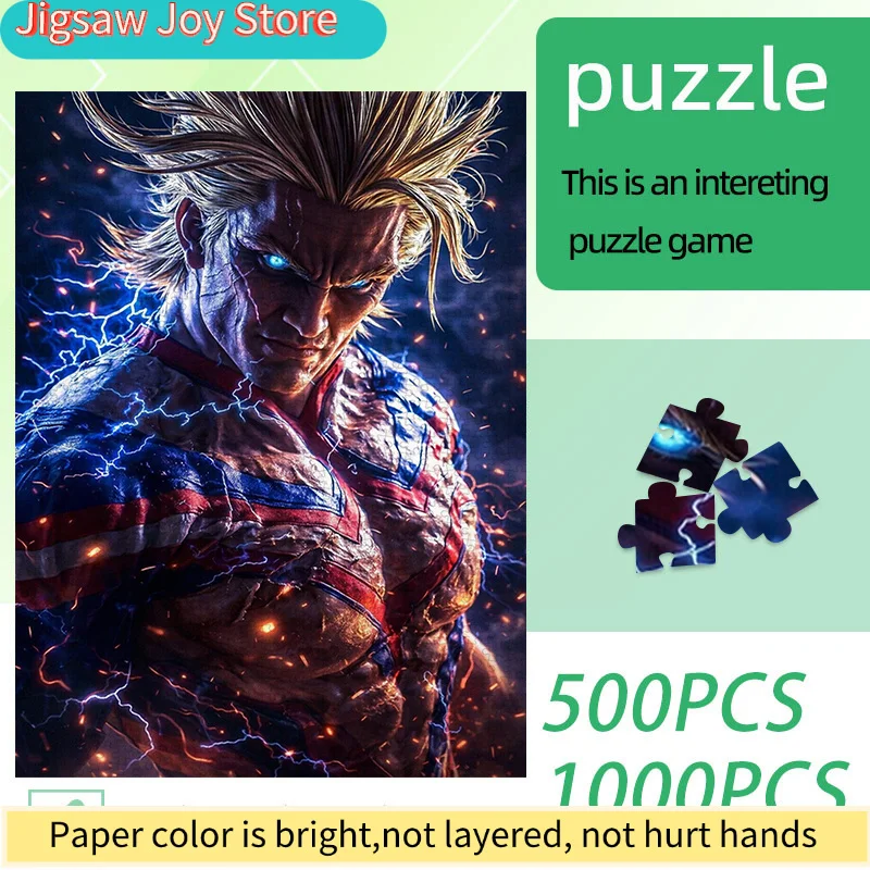 

Paper Jigsaw Puzzle, DIY Puzzle, Exquisite Puzzle, Adult Puzzle. Blond-haired Muscular Warrior, Blue-eyed Lightning Special E