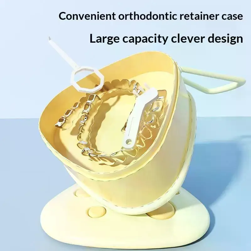 Retainer Case Mouthguard Organizer Box Dental Appliance Supplies Denture Fake Teeth Mouth Guard Container Denture Storage Box