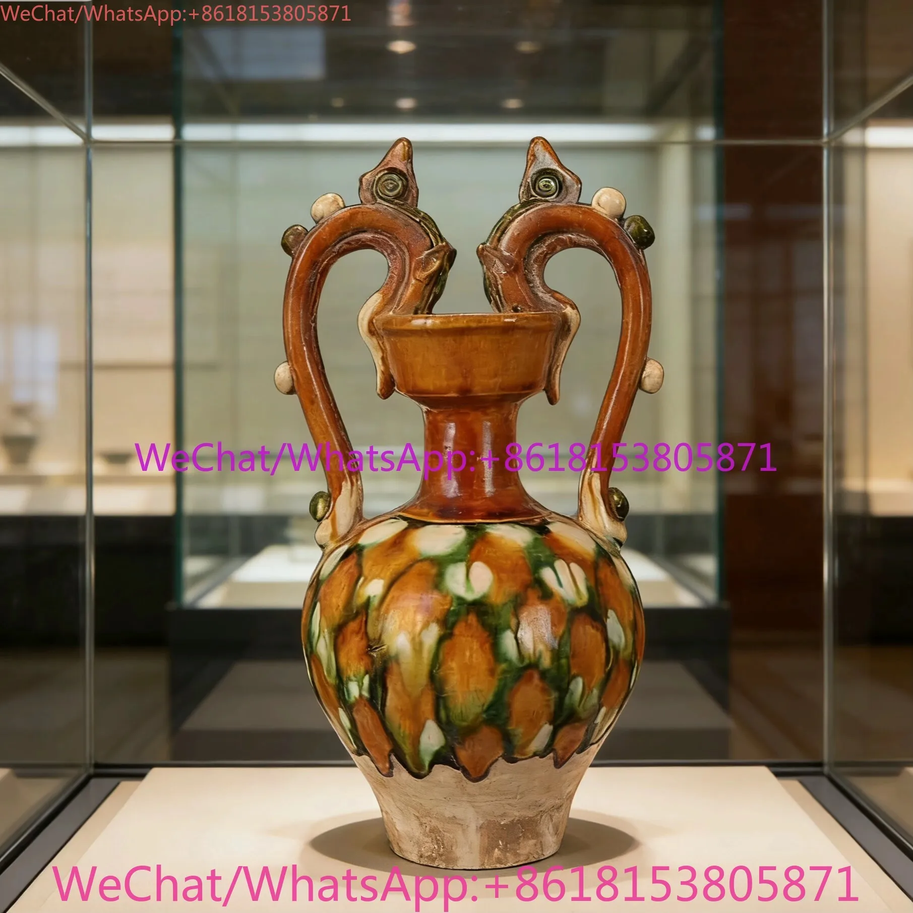 Antique Porcelain Folk Decorative Ornament Vase Ceramic Vase Chinese Xuan Ornament