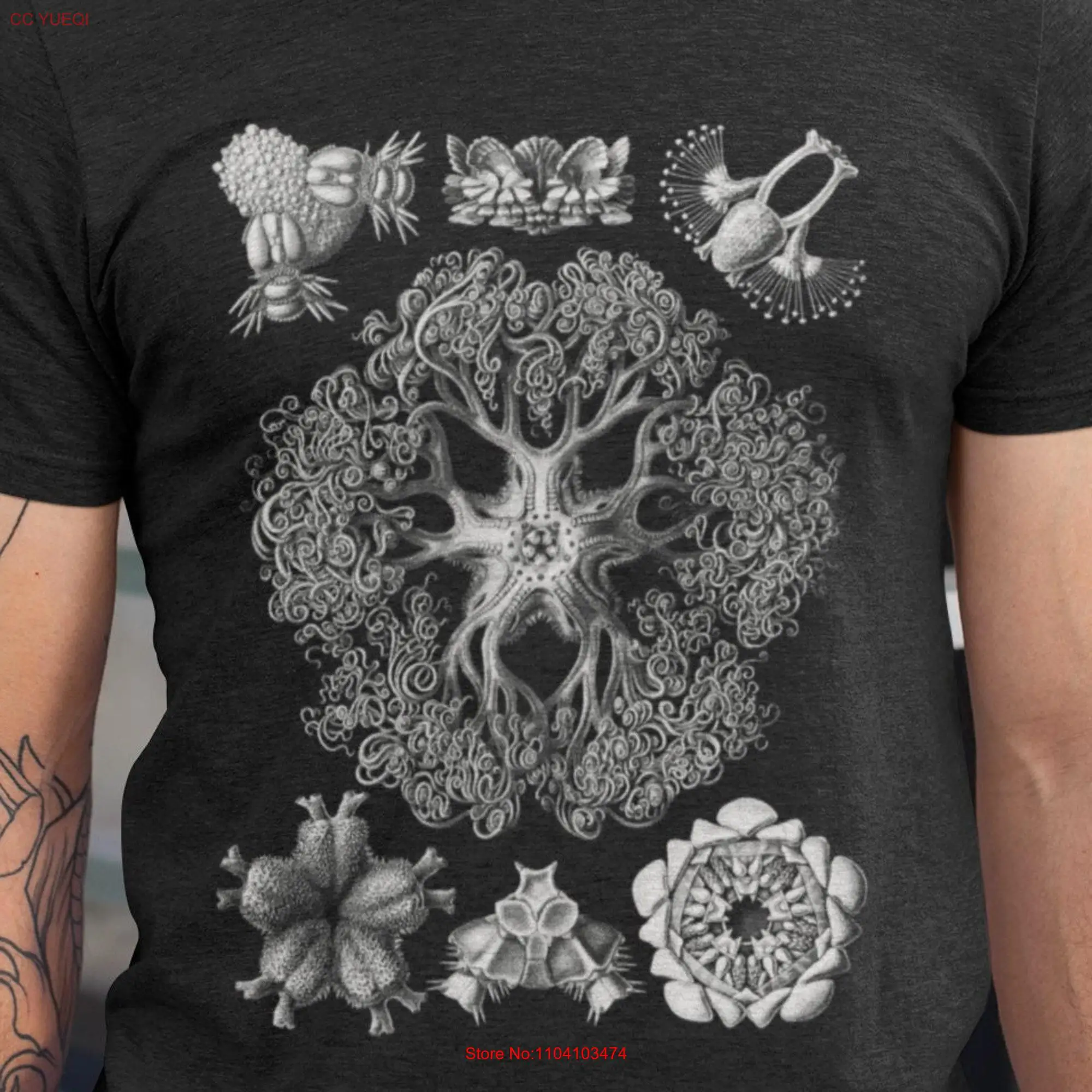 Surreal Ecology T Shirt Psychedelic Algae Trippy Parasite long or short sleeves