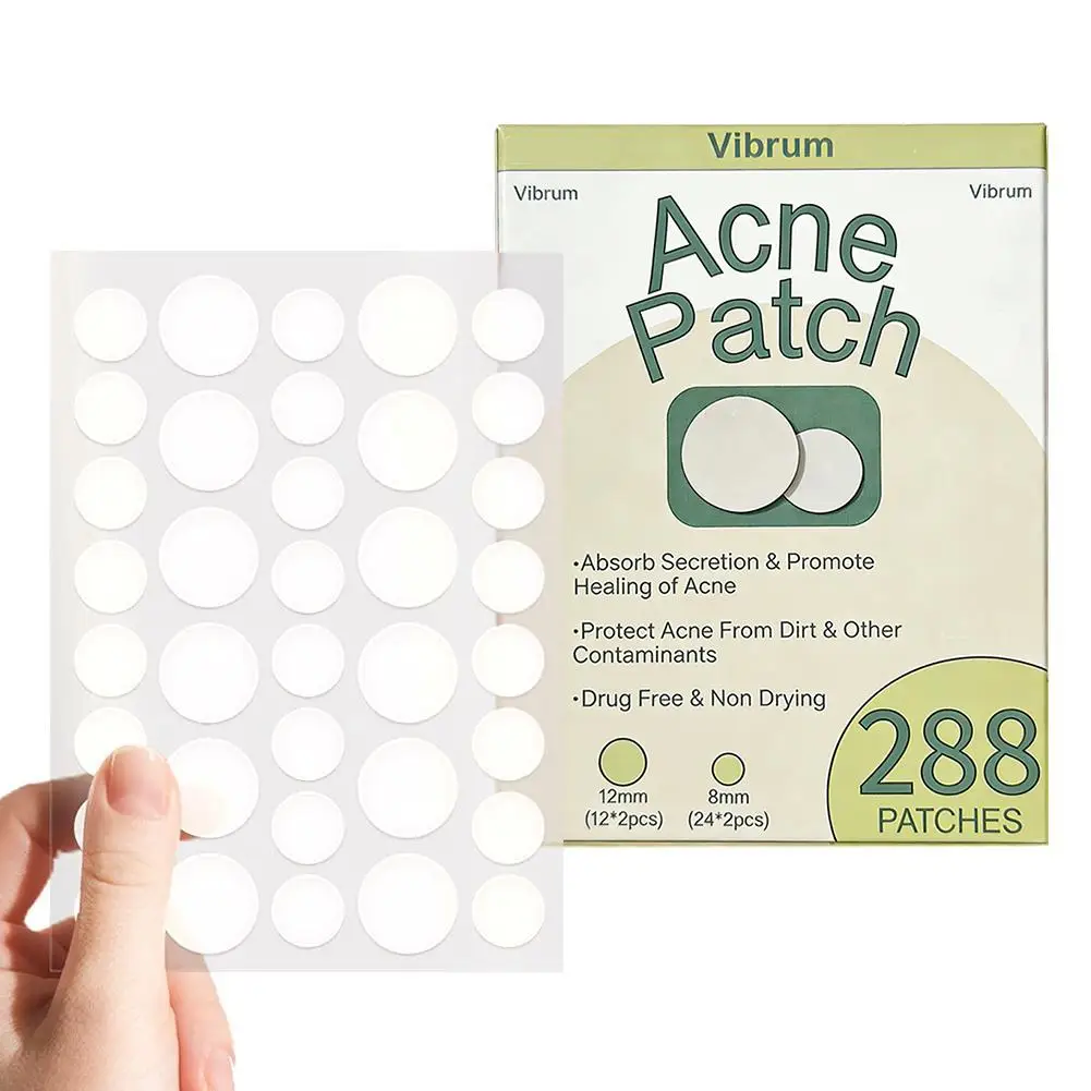 72/288pcs Face Acne Patch Invisible Skin Care Pimple Acne Patches Anti-inflammatory Healing Absorbing Spot Sticker Covering Acne