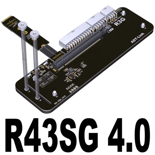 Адаптер ADT eGPU M.2 NVMe / PCI-E X4 к PCIe X16 Внешние видеокарты для ноутбука Удлинительный кабель PCIe 3.0 4.0 4x Полная скорость
