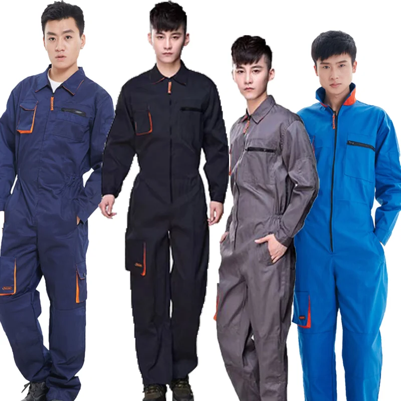 

Work Overalls Uniforms Men's Jumpsuit Working Coverall Welding Suit Workwear Multiple Pockets Cargo Pants S-5XL