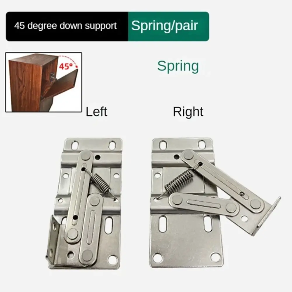 Long Lasting Flip Out Tray Hinges Stronger Load-bearing Thick 45 Degree Pivot Hinges Heavy Duty Door Connector Sink Hinges
