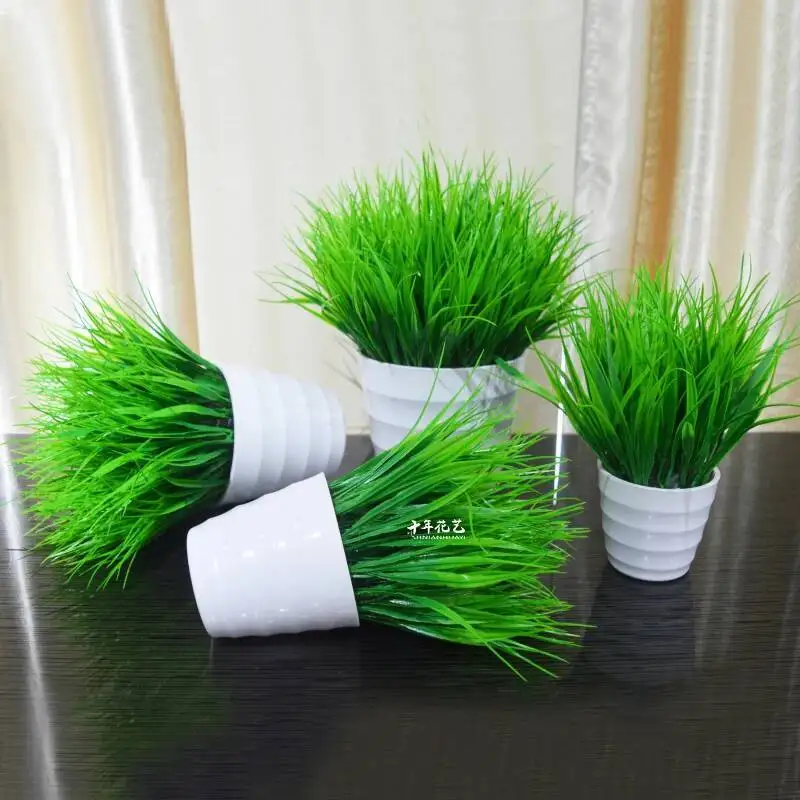 Simulation Plant Plastic Flowers And Plants Potted Indoor Green Plant Small Potted Landscape Green Plant Decoration Artificial - view 3
