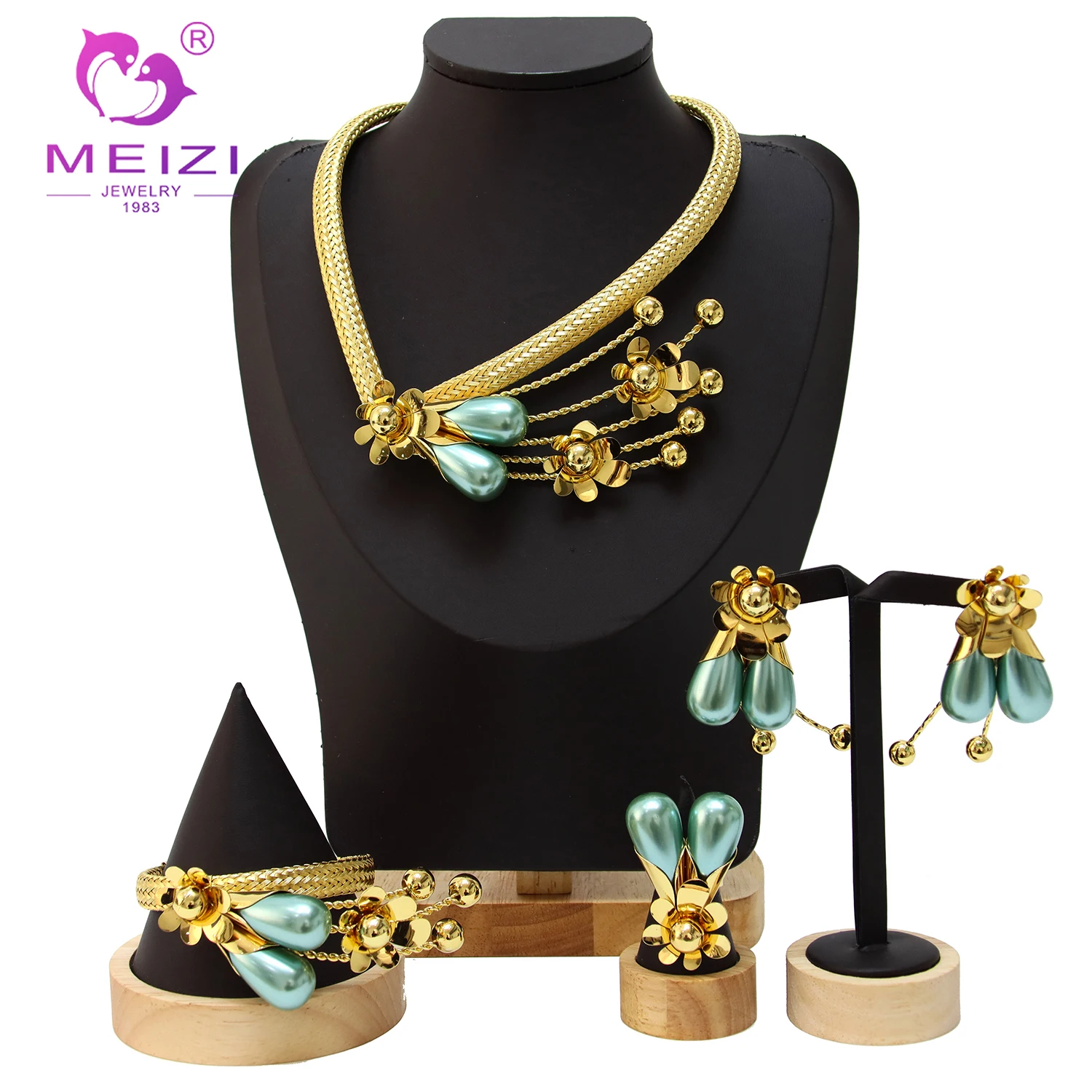 

Moroccan Arabic Jewelry Women Necklace and Earrings Set for Women Earings for Womens Dubai 24k Gold Jewelry Original 14k 18k