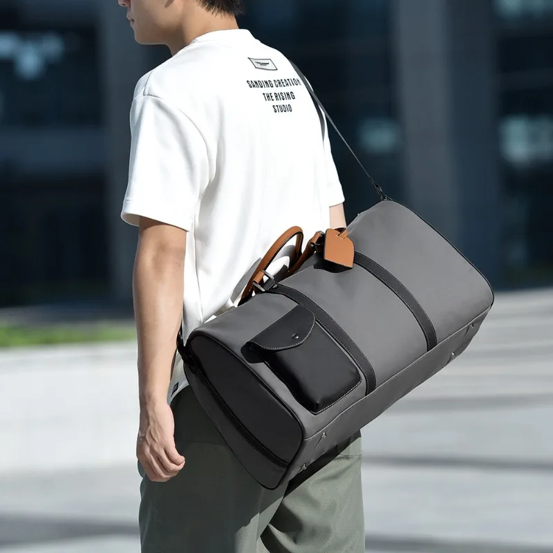 Travel Bag Large Capacity Fitness Bag Business Men's Bag Trendy Fashion Shoulder Bag Sports Messenger Storage