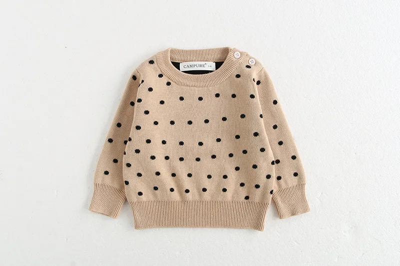 Klassisches Frühlings-Baby-Sweatshirt mit Schulterschnalle, 0–3 Jahre, gestreifter Strickpullover für Kleinkinder, Mädchen und Jungen, lockere Basis, Tops, Pullover – Detail 19