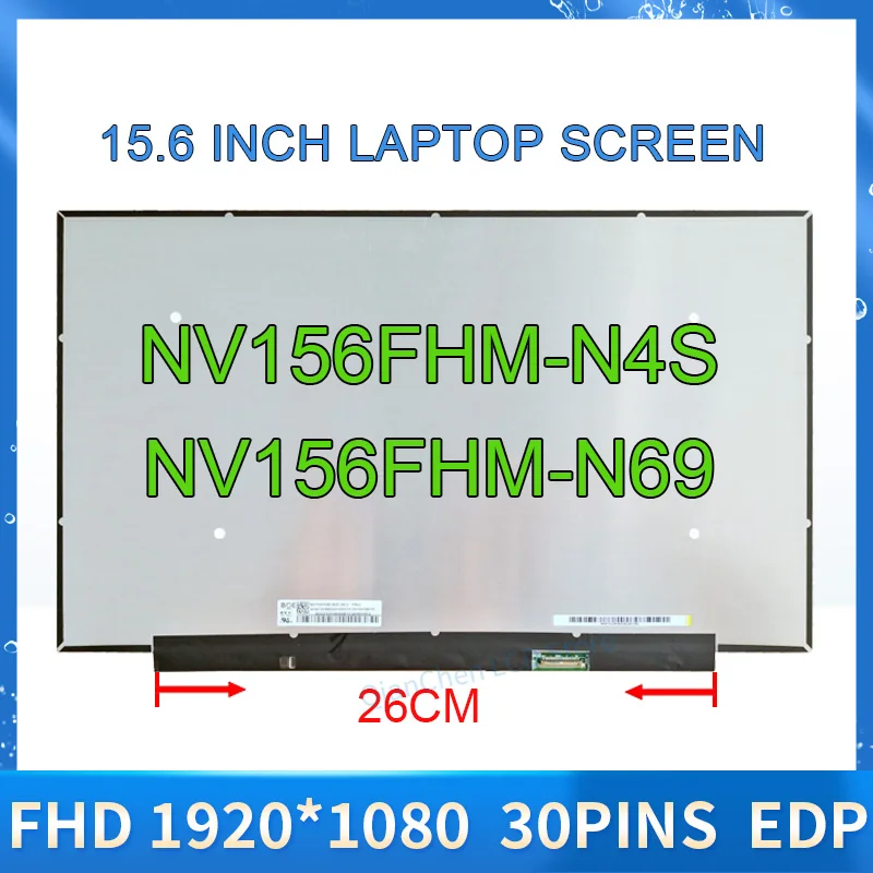 15.6 inch IPS Laptop LCD Screen NV156FHM-N4S NV156FHM-N69 For Lenovo Xiaoxin AIR 15 ARE ALC ITL IIL2020 2021 Display Panel FHD 3