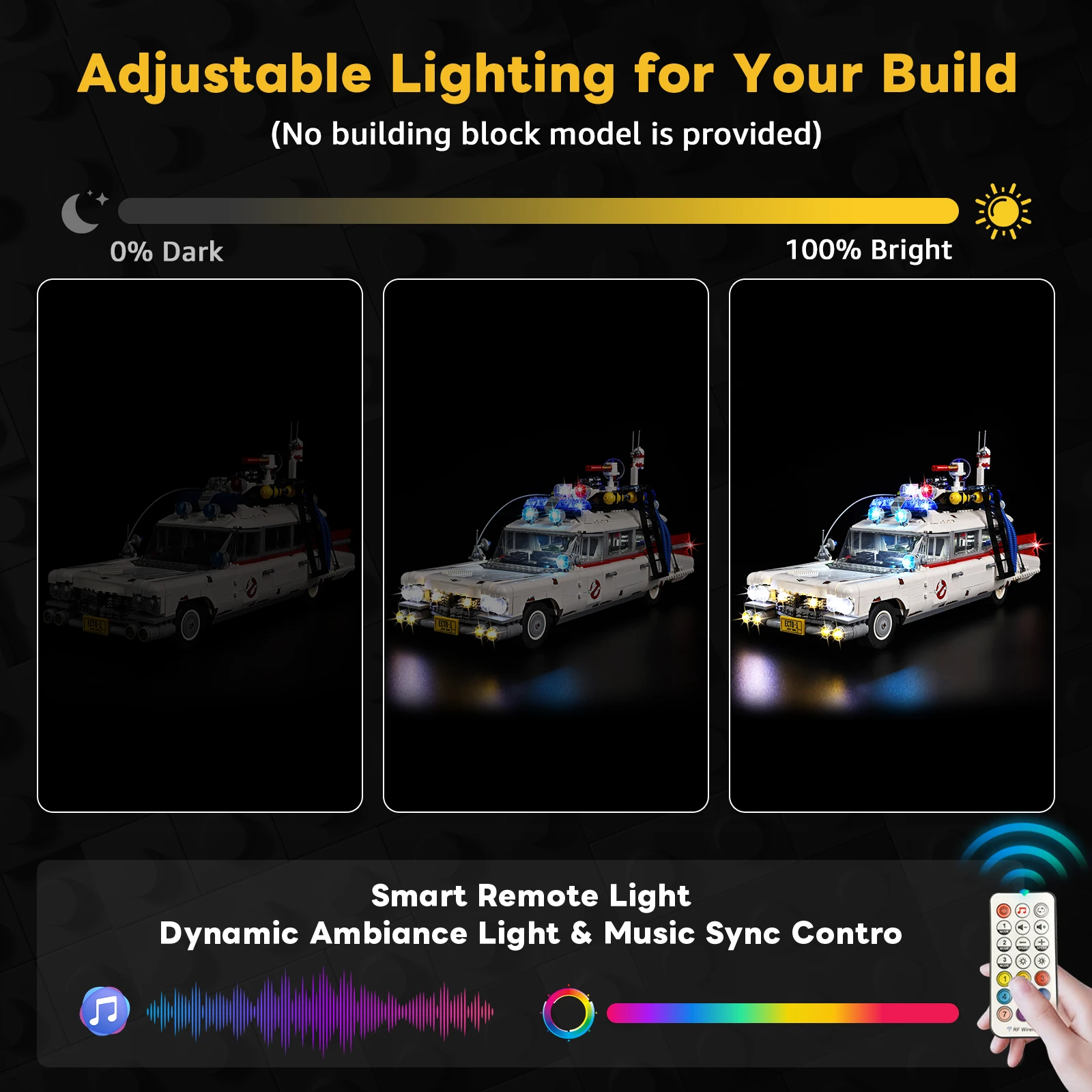 

LED Light Kit for LEGO Ghostbusters™ ECTO-1 10274 Building Blocks No Bricks