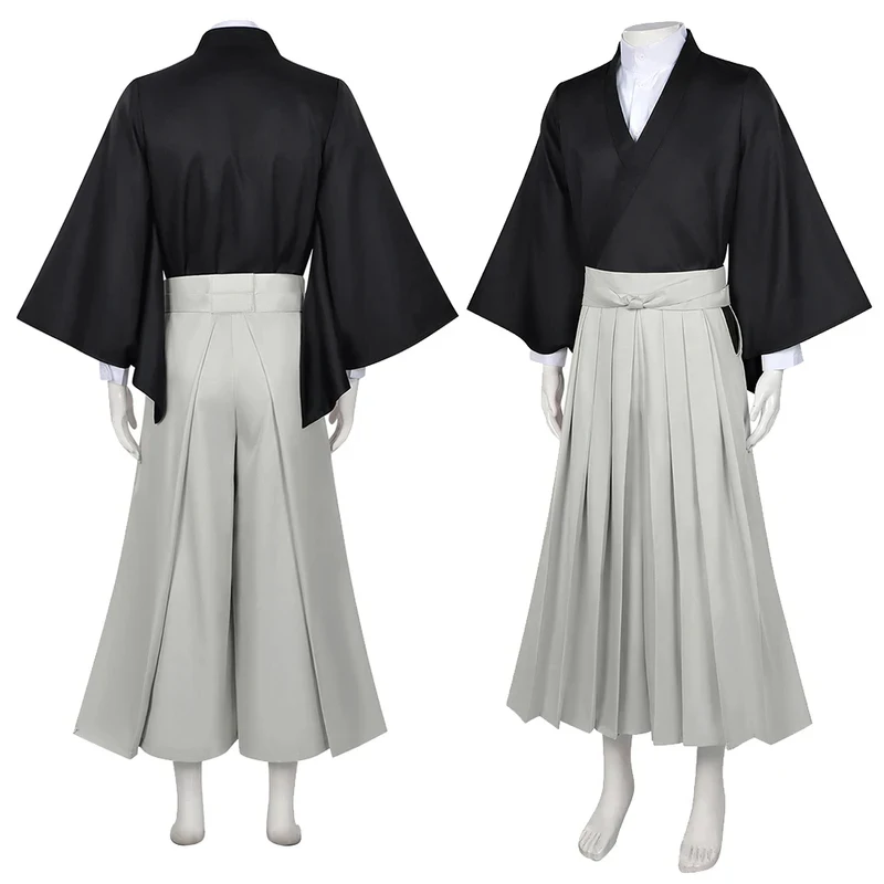 

2026 Anime Jujutsu Of Kaisen Zenin Naoya Cosplay Kimono Costume Clothes Set Black Grey Outfits Halloween Dress Up Carnival#@
