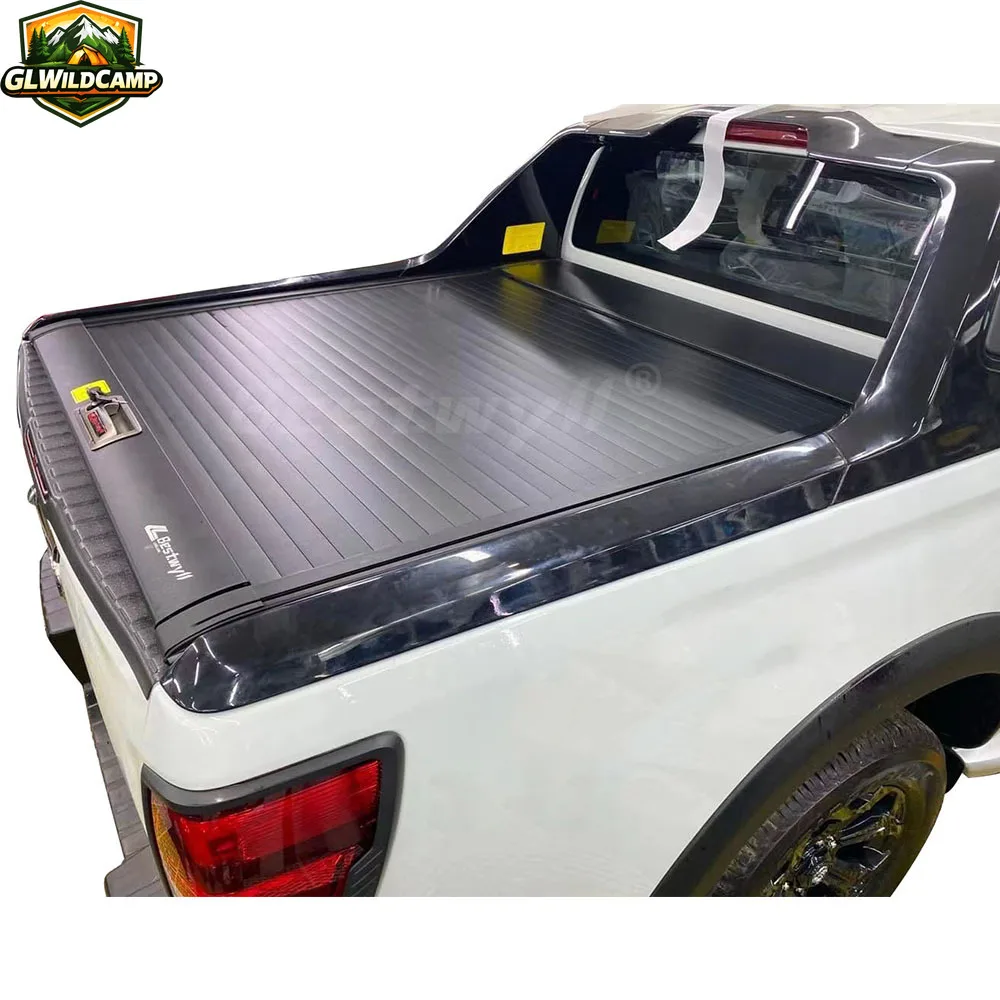Cubierta Para Cama De Truck Pickup Aluminum Retractable Tonneau Manual Roller Lid Bed Cover for Toyota Hilux Rocco F04