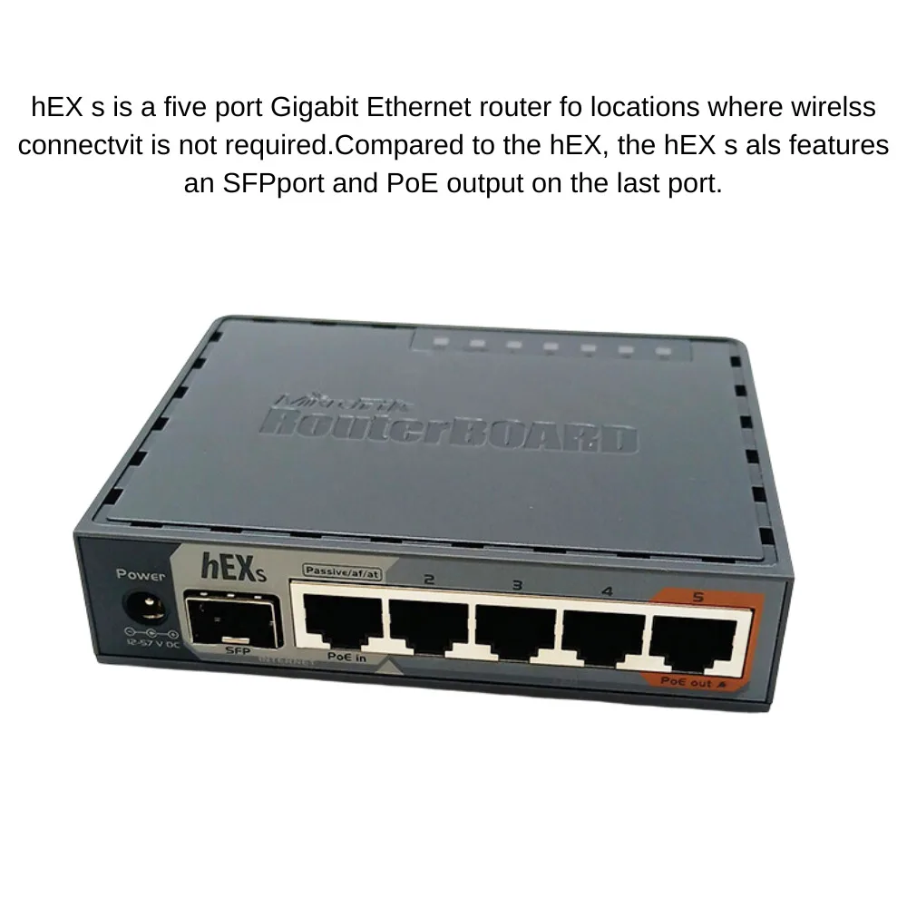 Mikrotik Rb760igs Hex S ROS Gigabit Ethernet Router مع منفذ 1Xsfp 5X10/100/1000Mbps #2