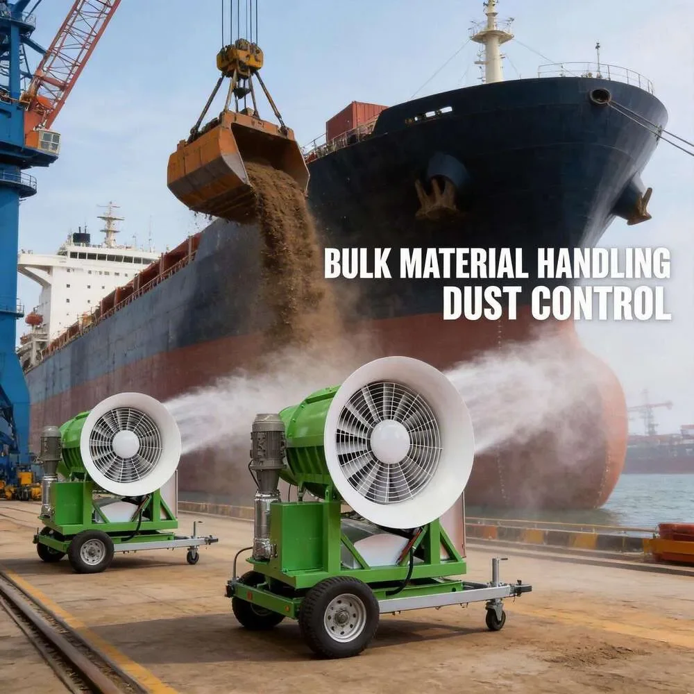 

Electric Drive 60m Fog Cannon Machine Automatic Water Mist Blower For Construction Site Dust Management Utility