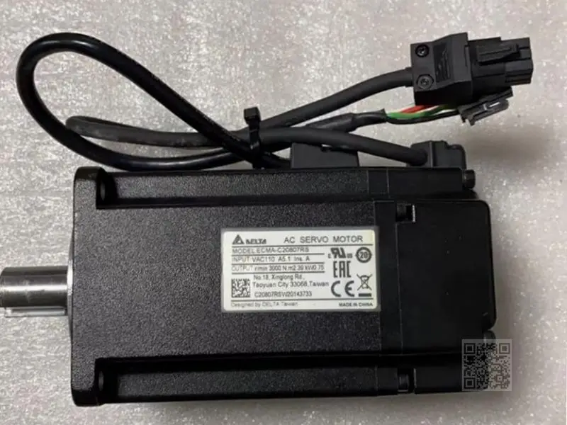 ECMA-C20807RS AC110V 3000r/min 2.39N.M 750W With Keyway Oil Seal AC Servo Motor New ASD-B2-0721-B
