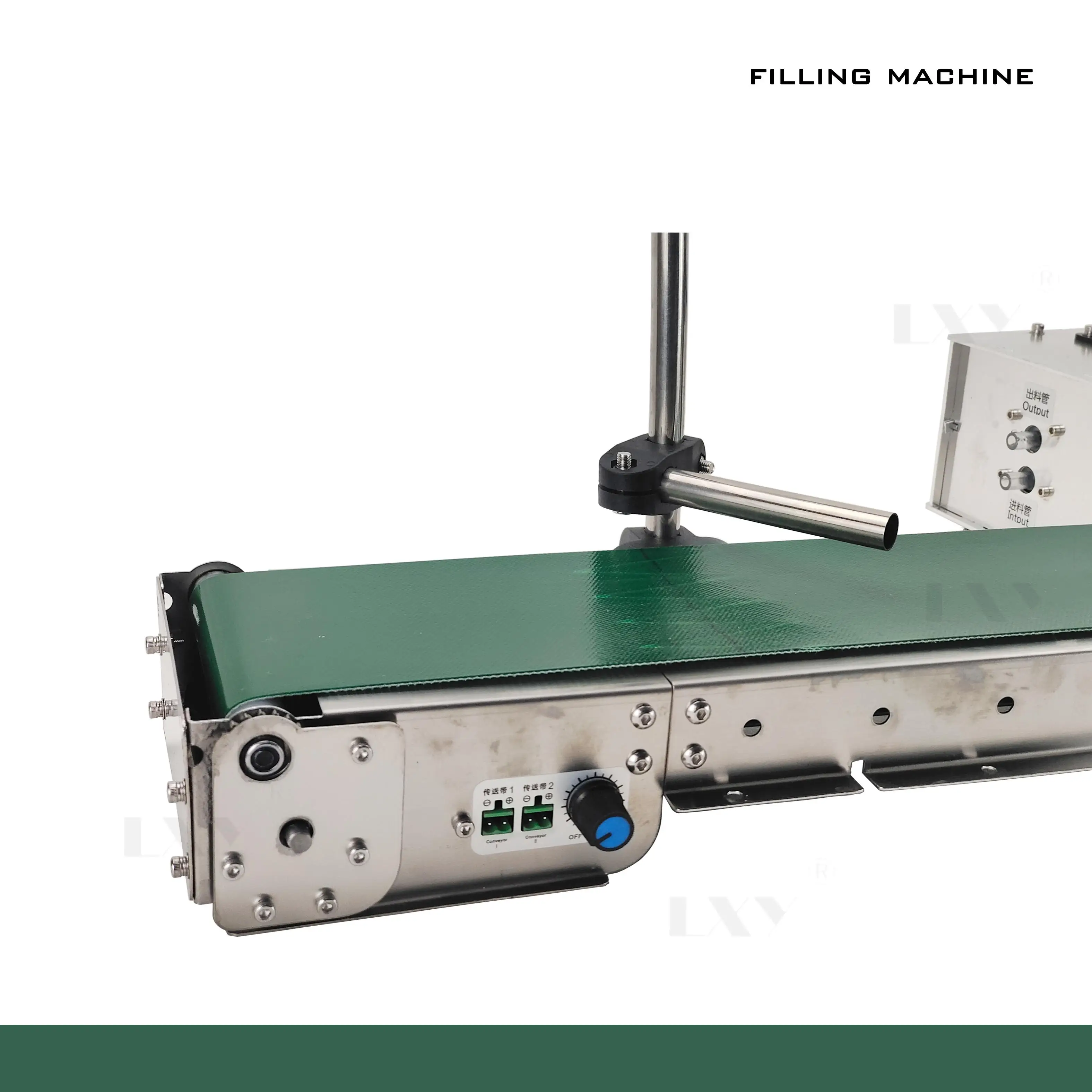 Máquina de llenado automático de aceite esencial, con cinta transportadora, líquido de aceite de oliva, agua, alta precisión, resistente al calor