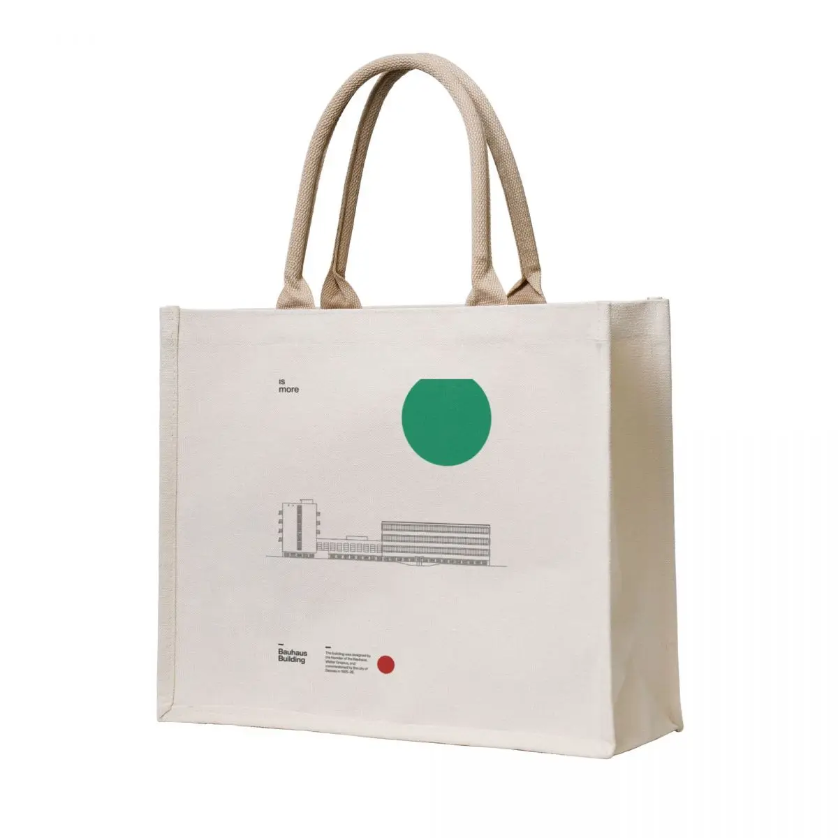 

Bauhaus Building Walter Gropius 1926, Minimal Architecture Dessau Bauhaus Design Tote Bag handbag Candy bags