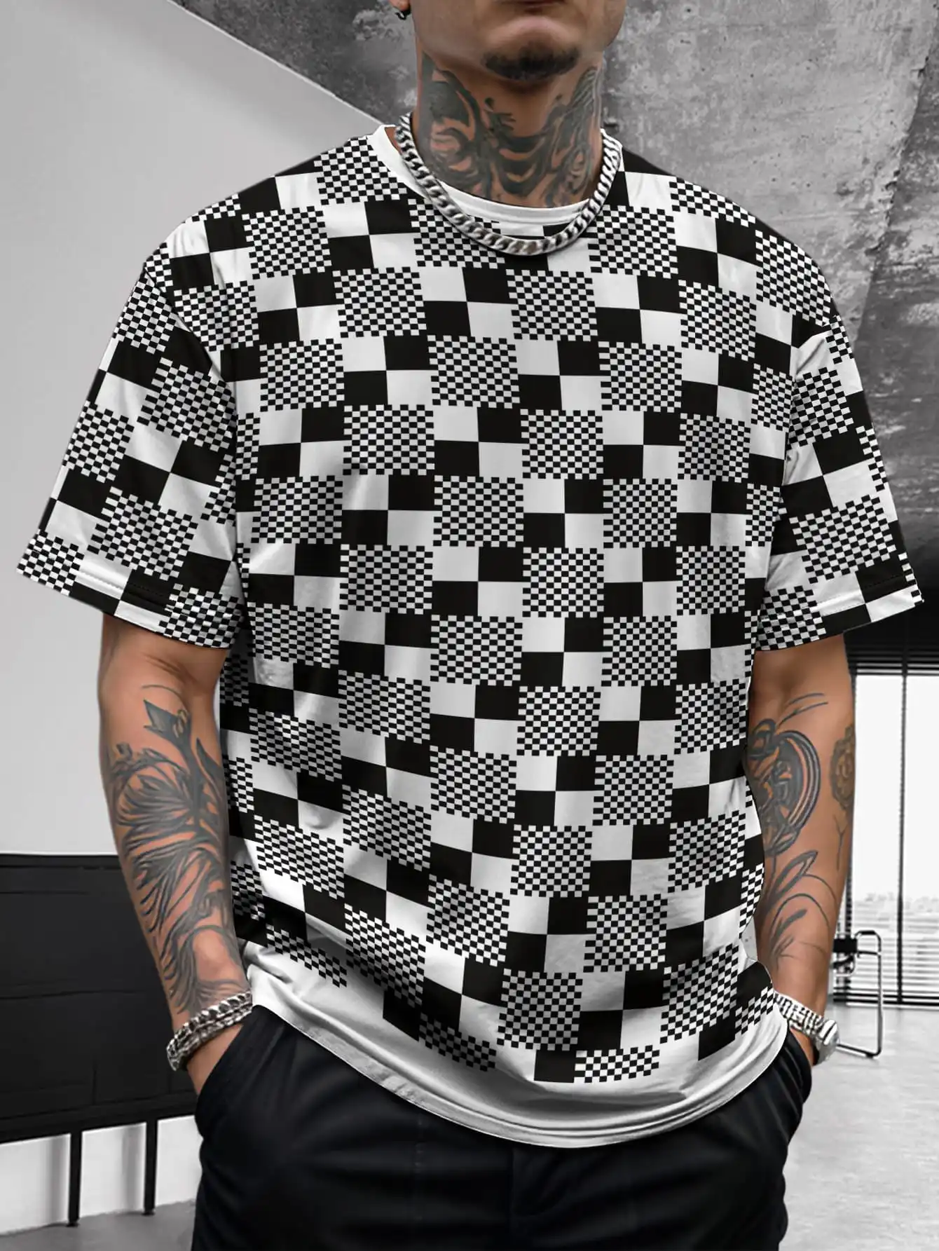 

Новые летние мужские модные удобные дышащие брюки с коротким рукавом и цветком кешью пейсли