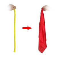 Magic Props Rope to Silk Magic Rope Close Up Easy Magic Toy Performance Stage Magia Tricka Gift for Children Kids Party Supplies