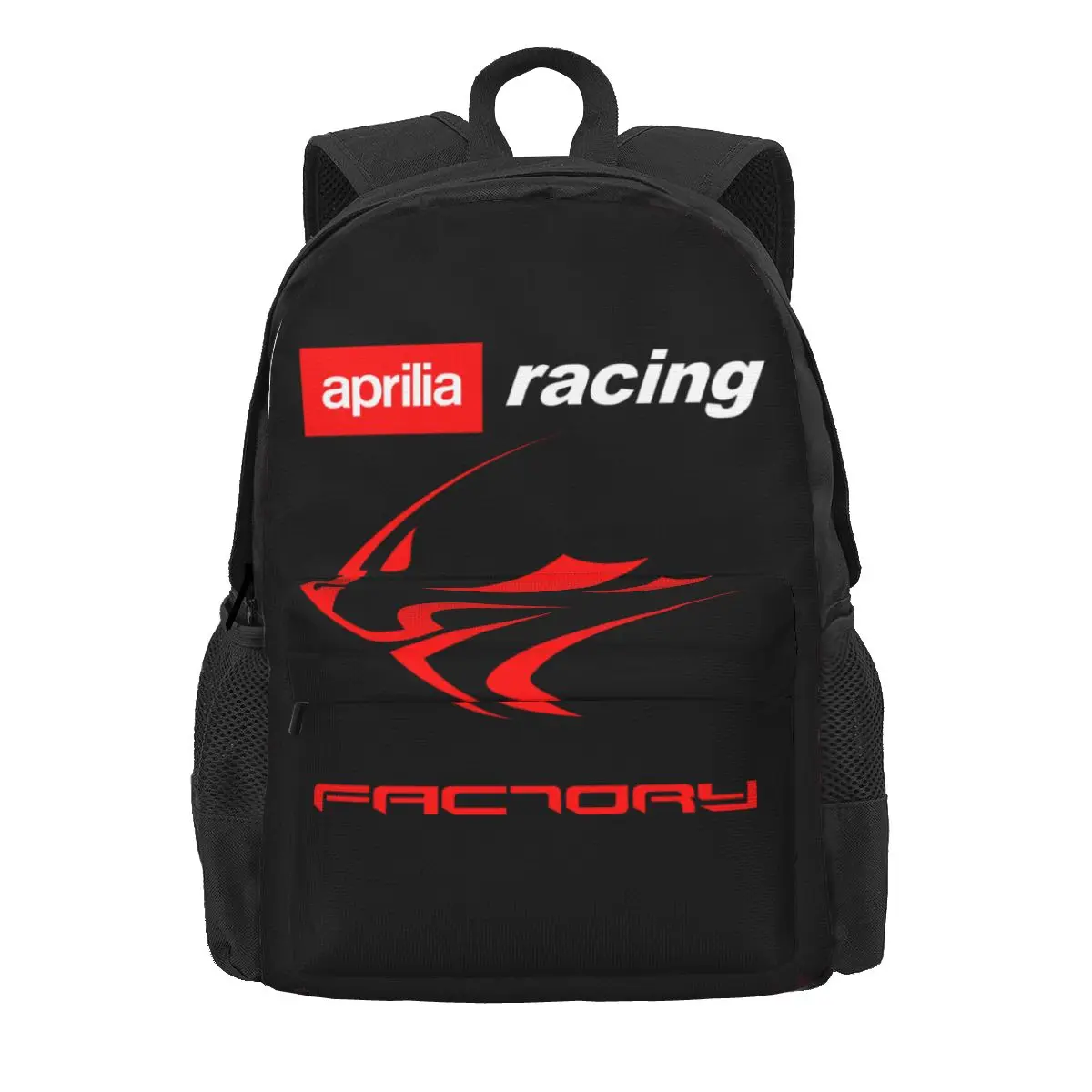 Aprilia Factory Racing Logo Large Capacity Backpack Vintage Art Print Eco Friendly Multi-function