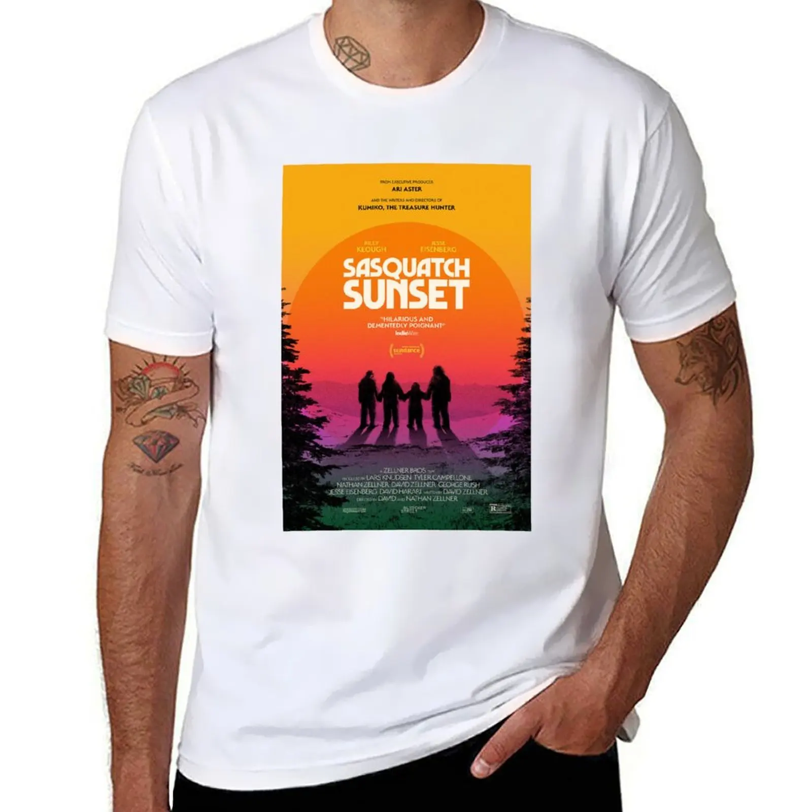 

humor dark t shirts cotton man high designer shirts t funny quality shirt t T-Shirt 2024 Sunset Sasquatch