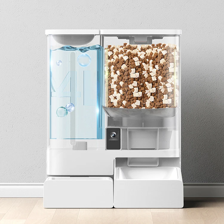 

Smart Pet Feeder Water Dispenser 2 in 1 Large Capacity Automatic Dog Cat Bowl Gravity Food Water Feeder for Pets