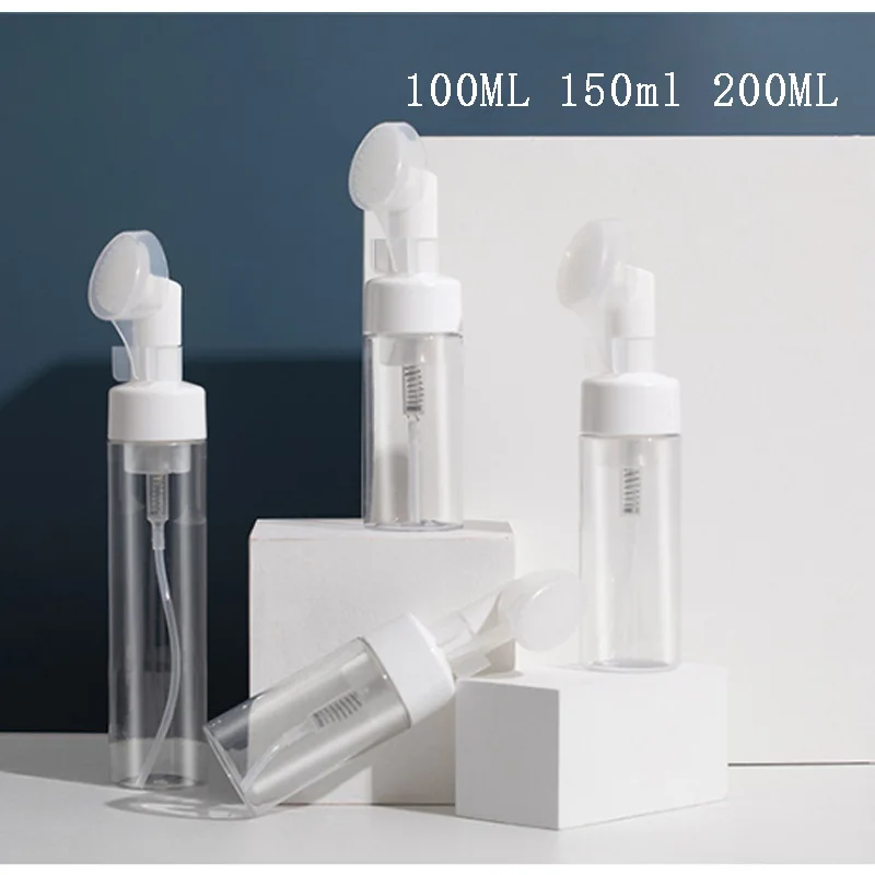 PET bottle cleansing mousse bottle Soft silicone foam brush Foam bottle 100ML / 200ML