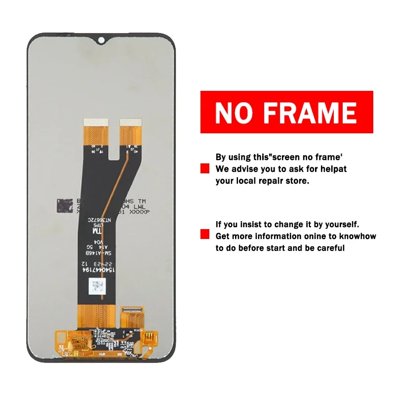 AAA Quality For Samsung A14 5G LCD Display Touch Screen Digitizer For Samsung A146 A146B A146P A146U LCD Replacement Parts