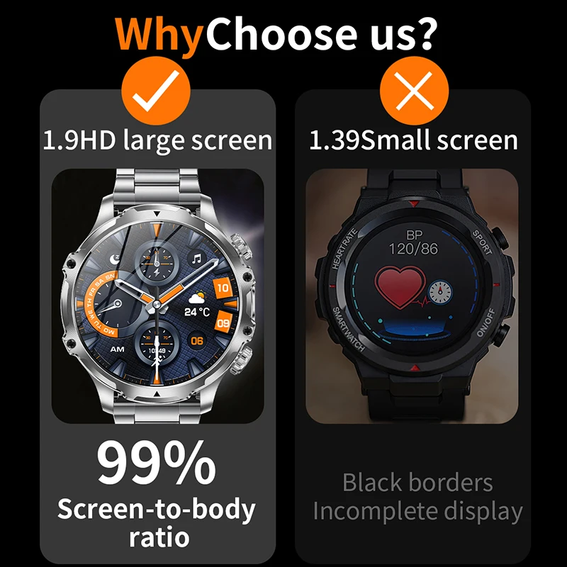 LIGE New 1.9-inch Ultra 416*416 HD AMOLED Smart Watch Men Bluetooth Call 700mAh Battery Sport Fitness Waterproof Male Smartwatch