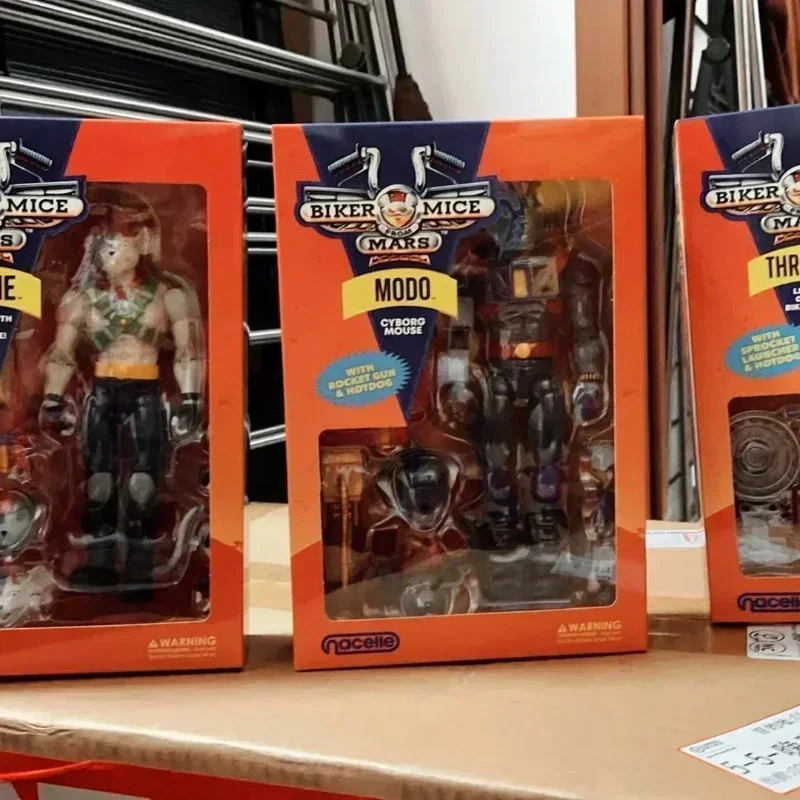 재고 있음 오리지널 Nacelle 1/12 스케일 오토바이 마우스 화성인 마우스 Slotvini 3 피스 세트 싱글 세트 액션 피규어 장난감 선물