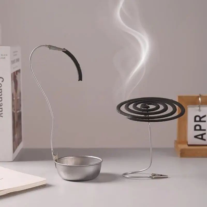 1pc Portable Ended Mosquito Coil Holder Clip Broken Incense Clip Stand Mosquito Coil Rack Photo Folder Label Clip Card Holder