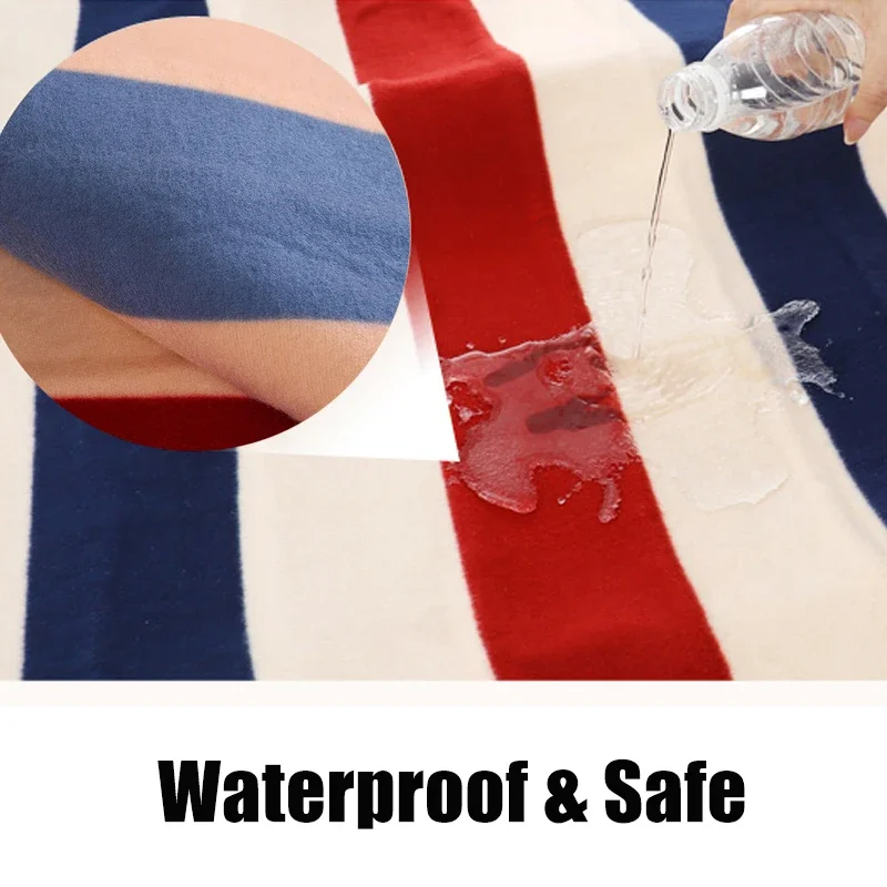 220V 150x80cm Flannel Electric Heating Blanket Waterproof 3 Gears Adjustable Winter Electric Blanket with Overheating Protection