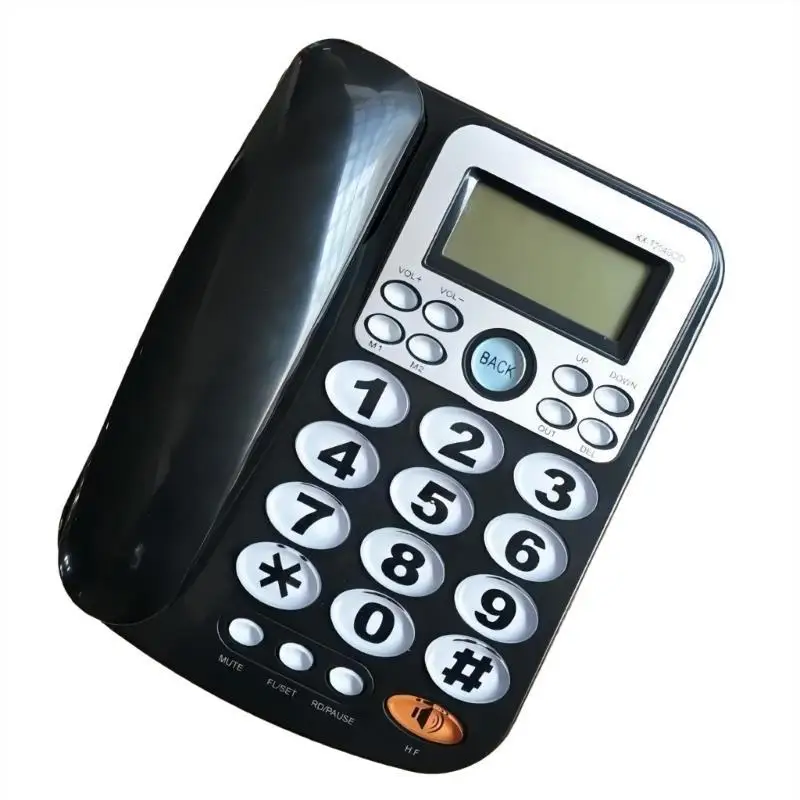 

652F Big Button Telephone Loud Volumes Landline Phone with LCD Display Speed