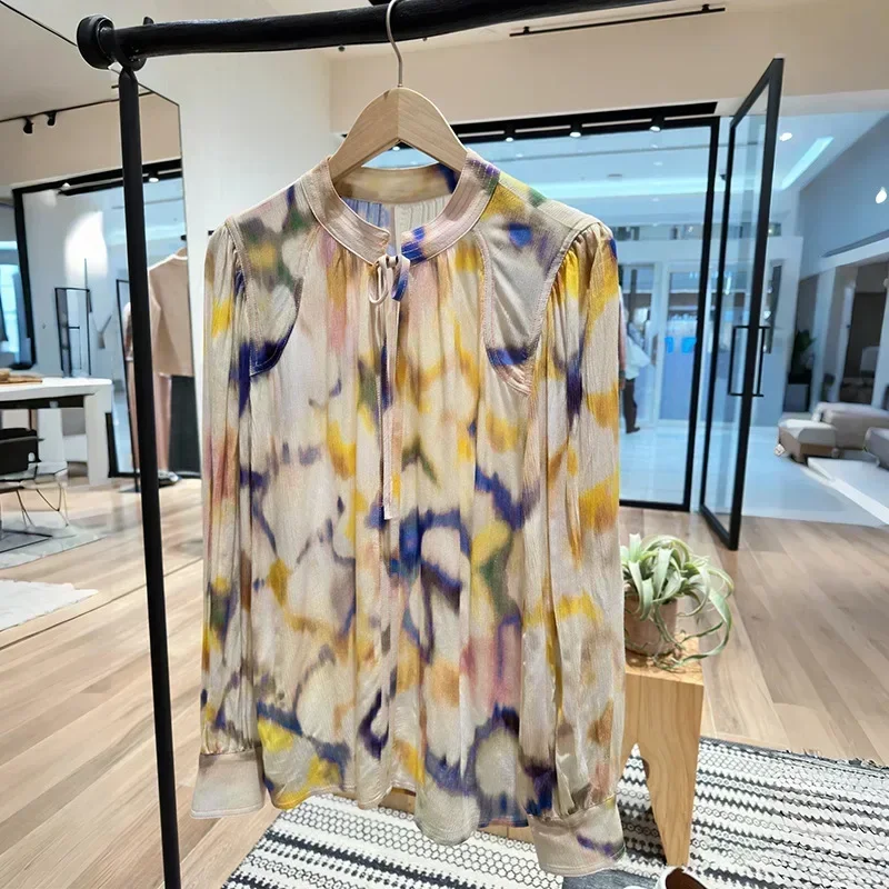 2025 Primavera/Verano moda mujer Color representación cuello redondo vestido de tirantes + camisa + pantalones Vintage