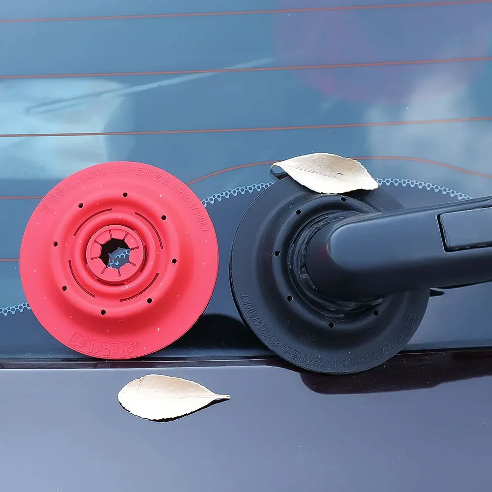 

2pcs Auto Accessories Car Windshield Wiper Silicone Dustproof Cover Wiper Arm Bottom Hole Debris Prevention Protection Sleeve