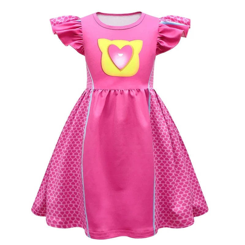 Kids Cosplay Costume Super kitties girls clothes baby girls dress for birthday clothes Halloween role costume