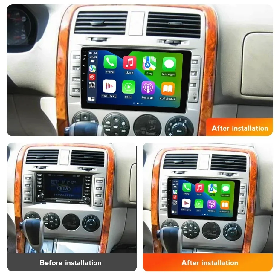 For KIA Carnival 2002-2006 Car Multimedia Radio Wireless Carplay GPS Navigation 4G WIFI Android Autoradio IPS Screen Stereo DVD