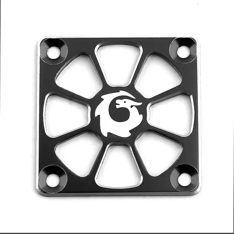 Osłona wentylatora ze stopu aluminium 40x40mm - Osłona ochronna na wentylatory chłodzące silniki i regulatory ESC - Wentylowana konstrukcja pasuje do większości modeli w skali 1/8-1/10