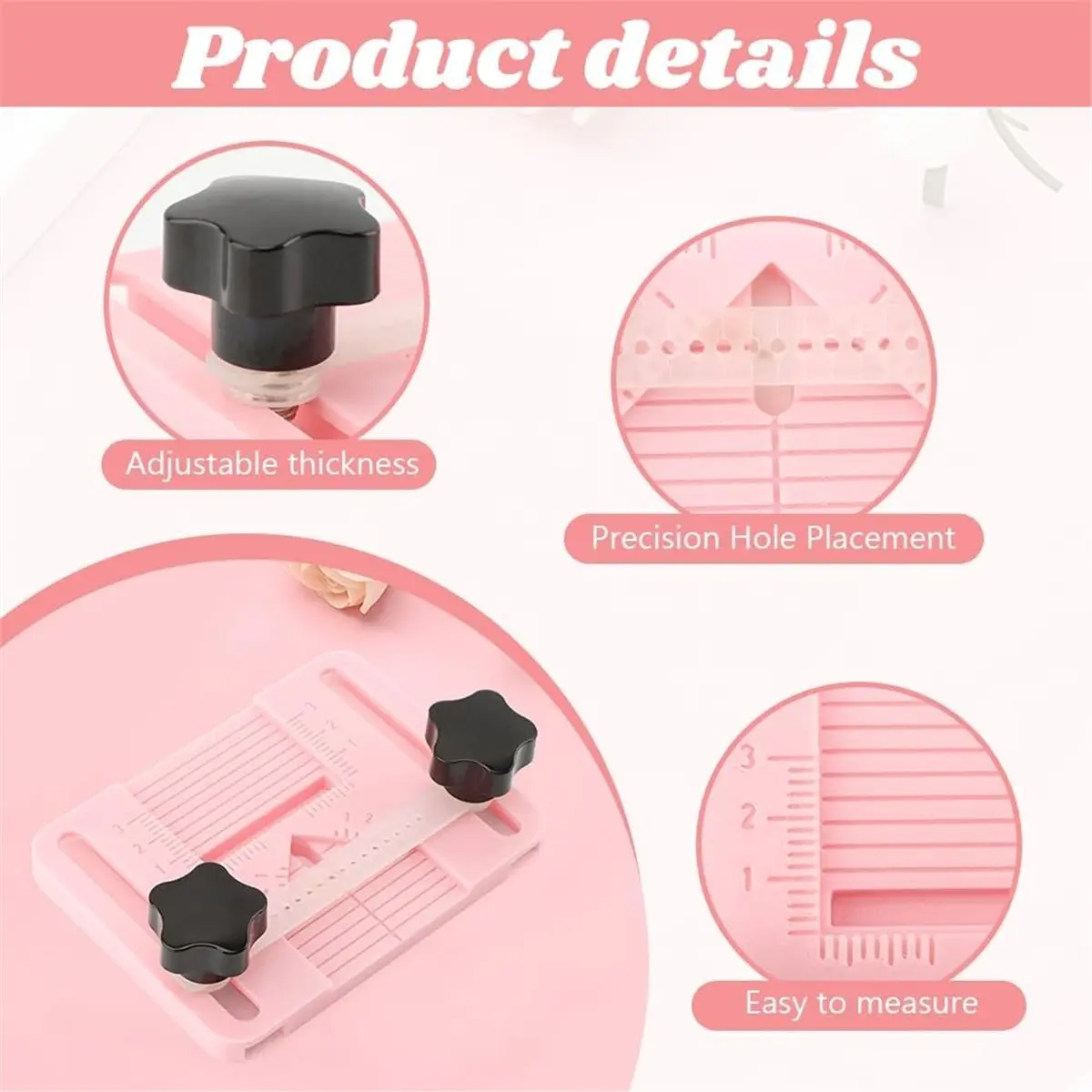 Polymer Clay Earring Drill Guide, Stud Post Embedding Tool, 3D Print Polymer Clay Drill Stand Device for Pieces Making