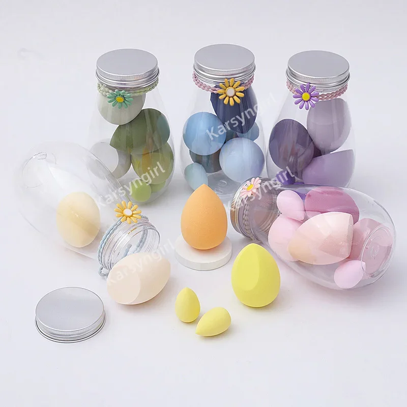 6Pcs Makeup Egg Dry Wet Dual Use Water Droplets Diagonal Cut Makeup Egg Independent Packaging No Powder Makeup Egg Powder Puff