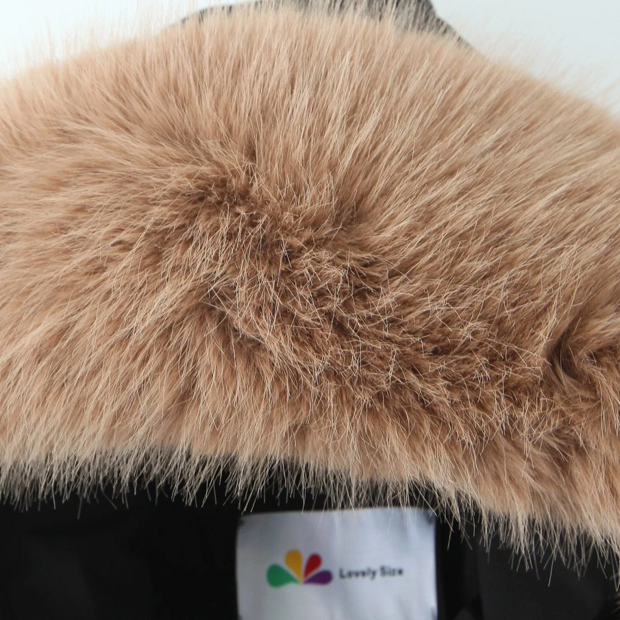 XXXXL موضة حجم كبير النساء 90 الأبيض بطة أسفل معطف قسط التنقل الشتاء سترة طويلة أسفل مع طوق الفراء الكبير 9039 #6