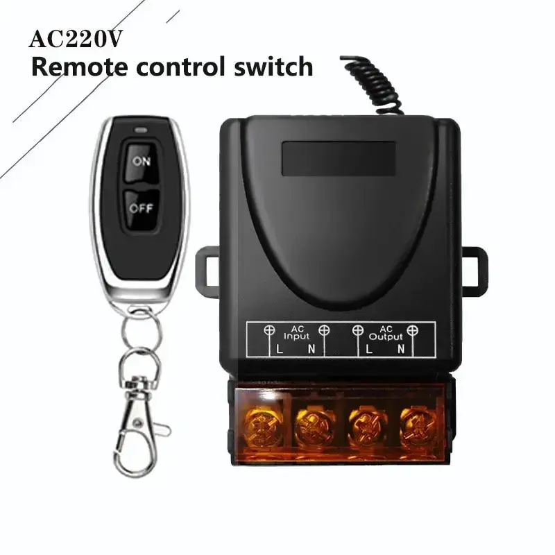 Uniwersalny przełącznik zdalnego sterowania 433mhz Bezprzewodowy przełącznik AC 220V 30A Przekaźnik i nadajnik On Off do lampy światła Pompa wodna Drzwi