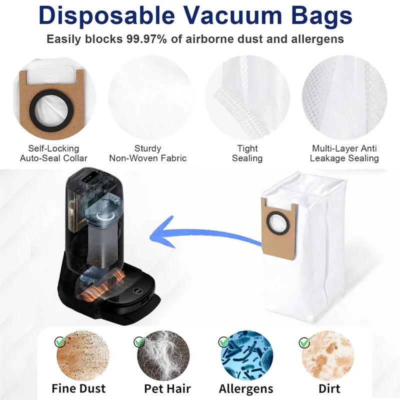 A23F-Accessories Kit For Eufy Omni S1 Pro/Omni S1 1Robot Vacuum Cleaner Replacement Parts