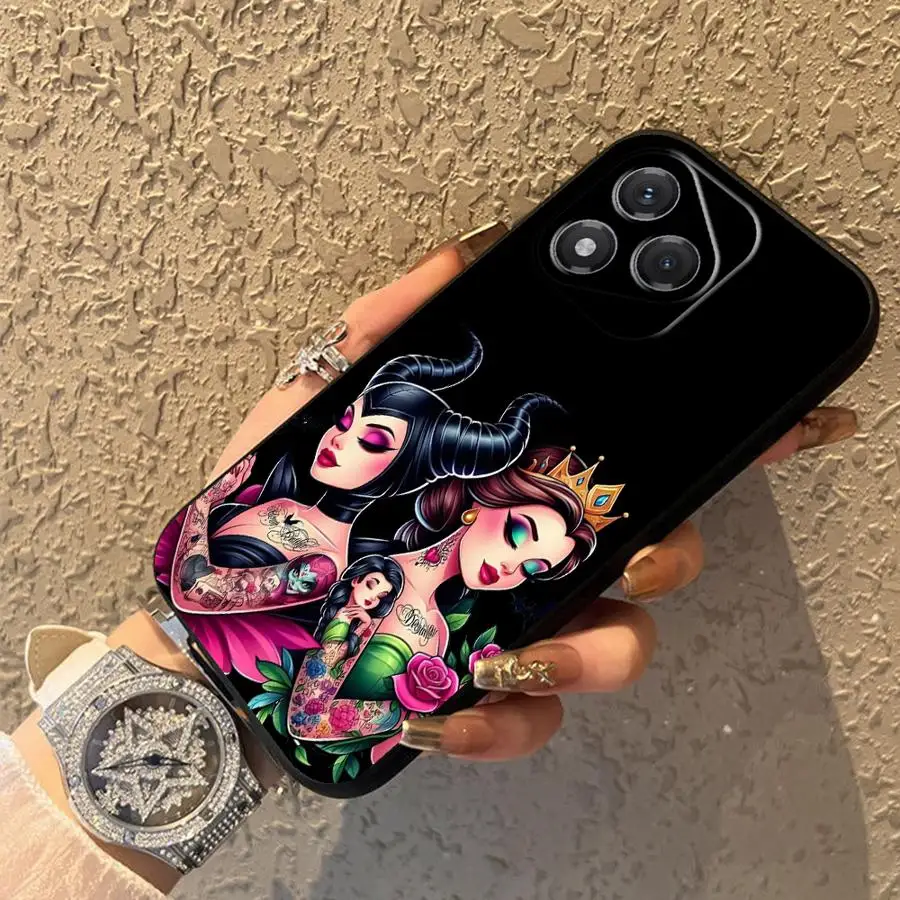 ケースフォーオナー 8X X9a X8 70 X9c X7a X9 X7 90 Lite ソフトバック電話カバー ディズニー タトゥー アリエル プリンセス キュート