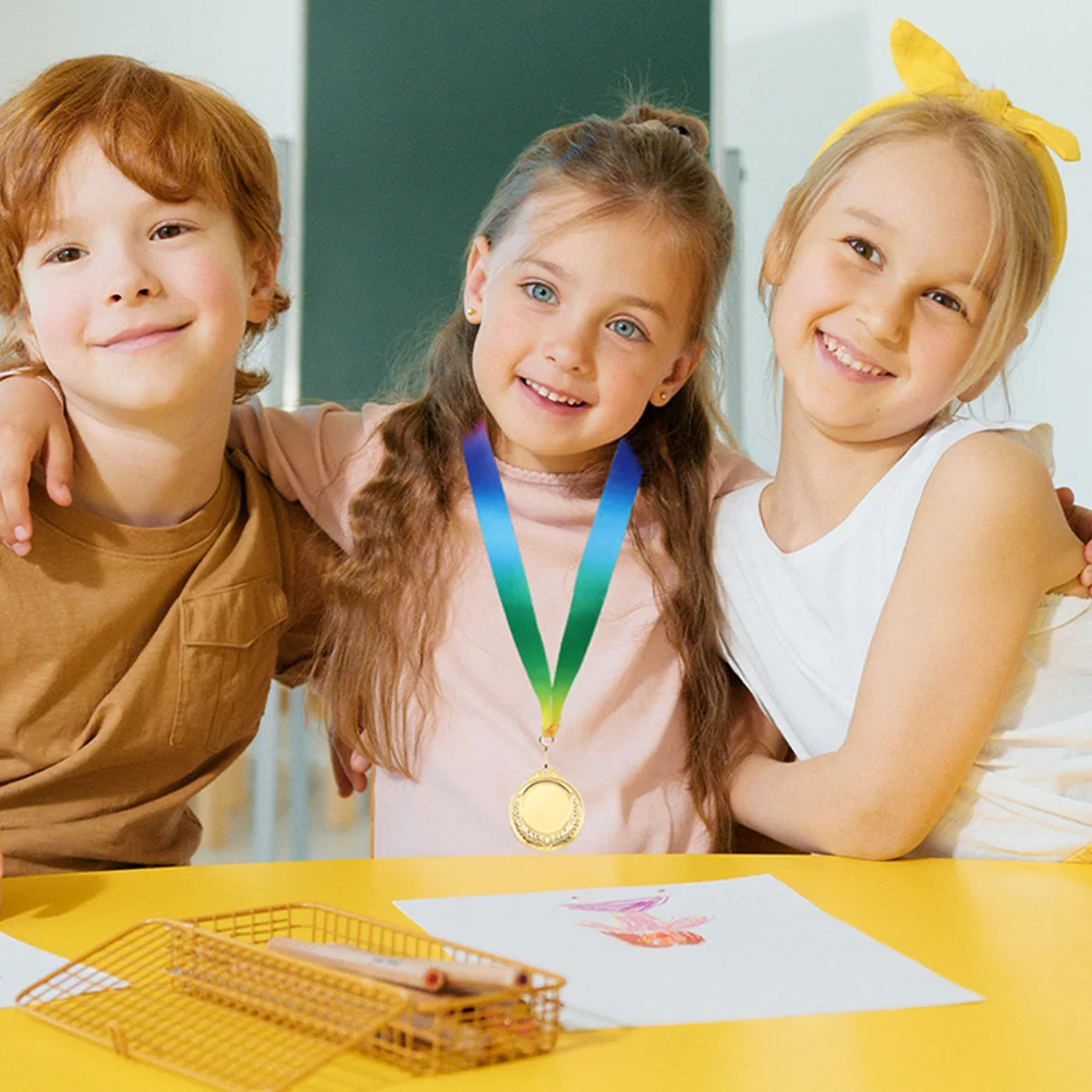 

20Pcs Medal Neck Ribbons Sports Meeting Lanyards Award Ribbons Party Favors Competitive Activities Celebration