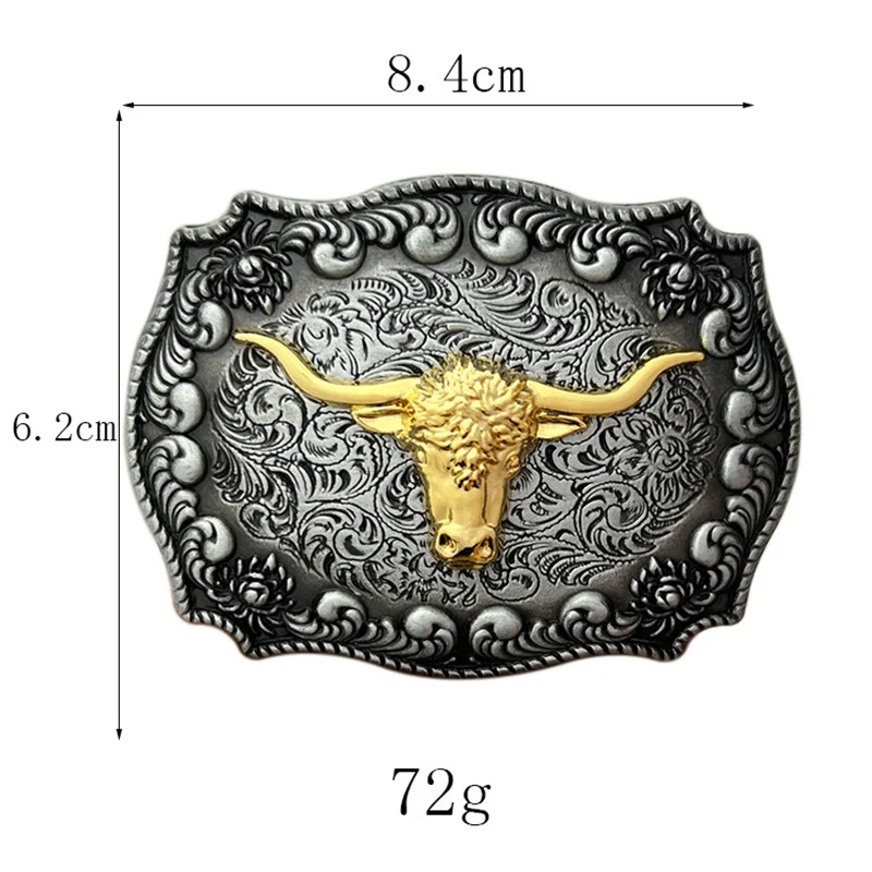 Bullhead belt buckle western ethnic style