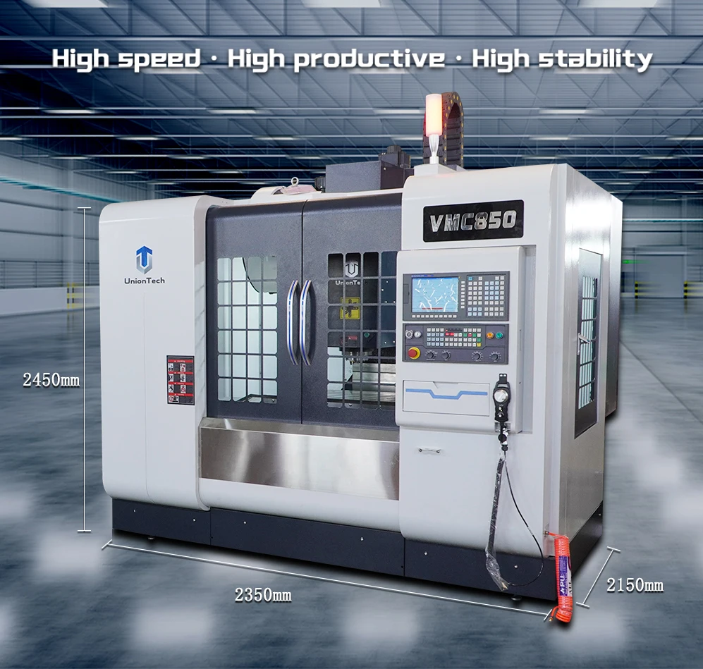 Centro de molienda CNC VMC 850 Hine, precio Hining Center, 3/4 ejes, hierro fundido único, proporcionado SHANDONG, rodamiento automático Vertical