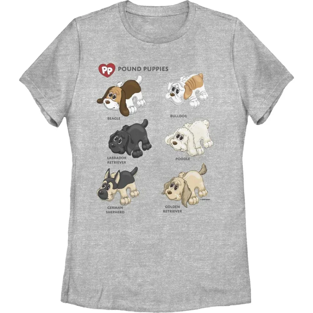 Womens Dog Breeds Pound Puppies Shirt
