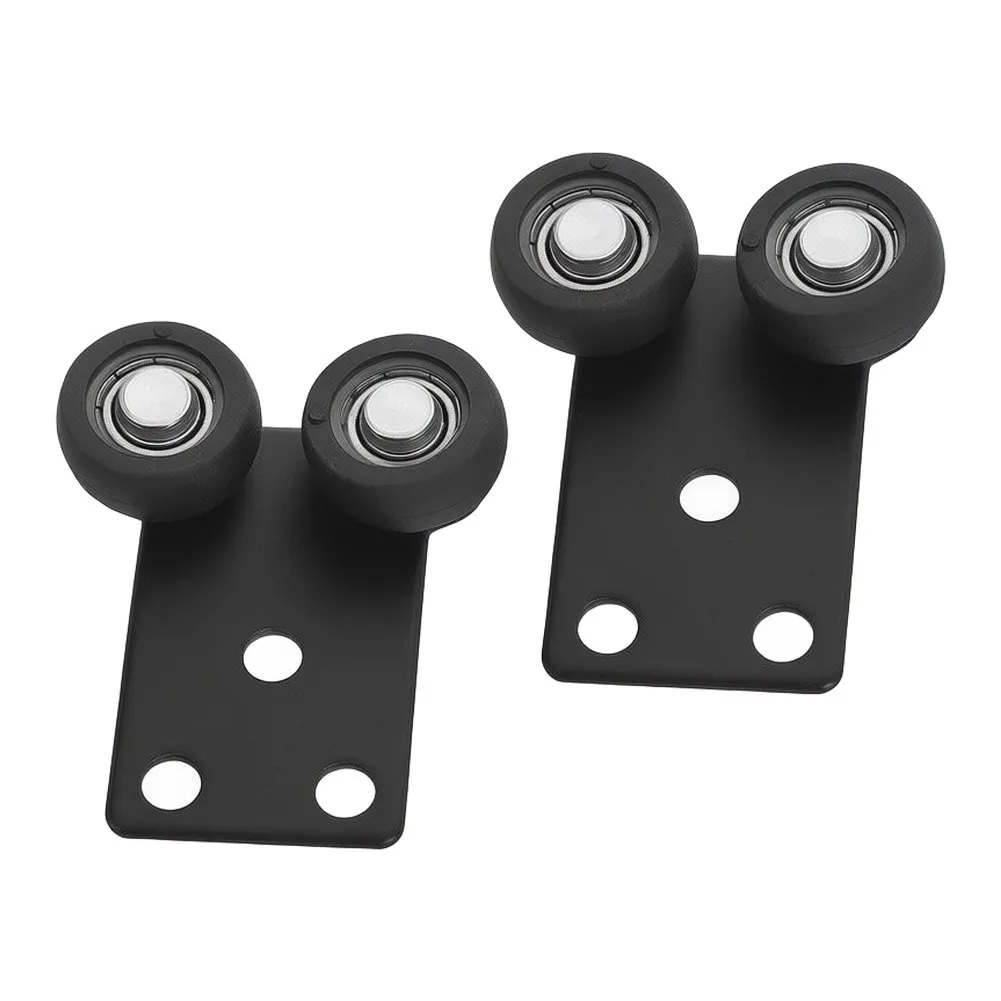 2/10-Pack Sliding Door Rollers For Wardrobe Ultra-Quiet Nylon Wheels With Iron Frame 42x38x12mm Cabinet Hardware
